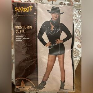 Spirit Black Western Costume with Accessories